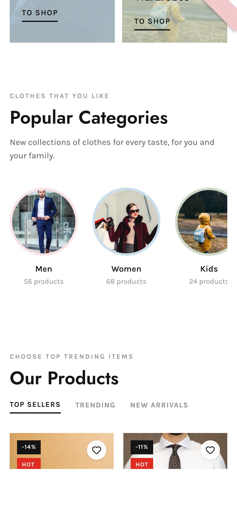 ClothCart on mobile