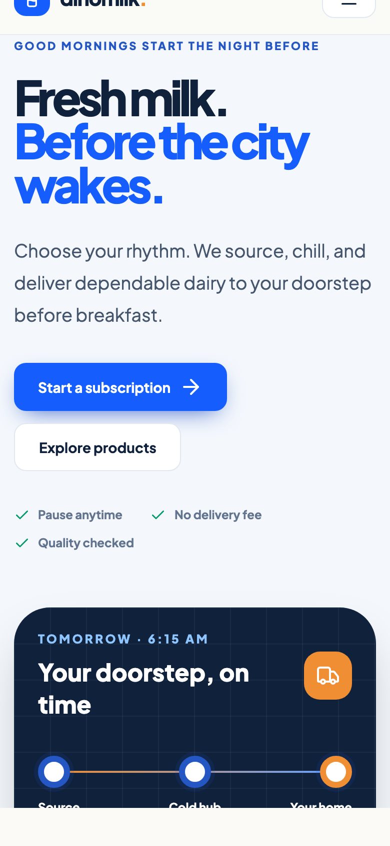 Dino Milk on mobile