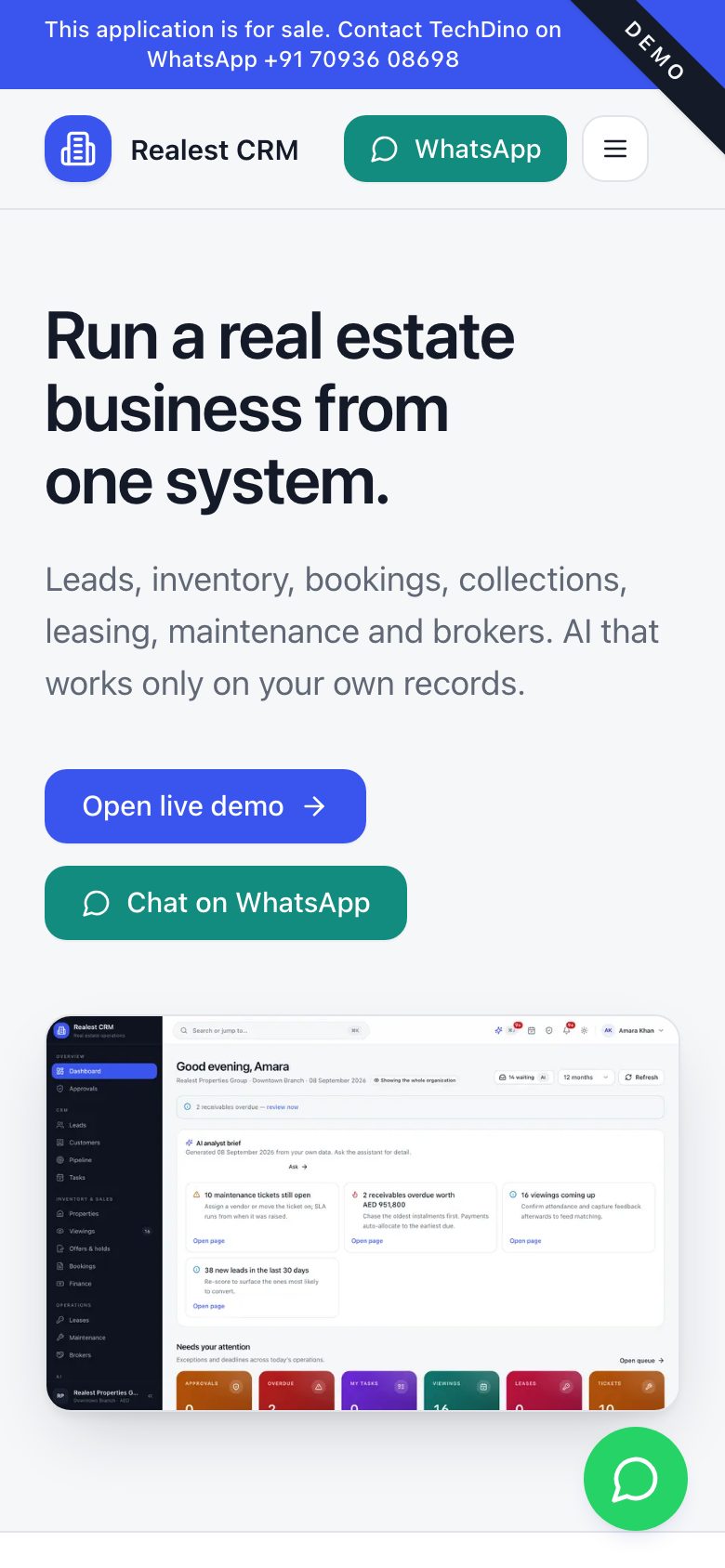Realest CRM on mobile