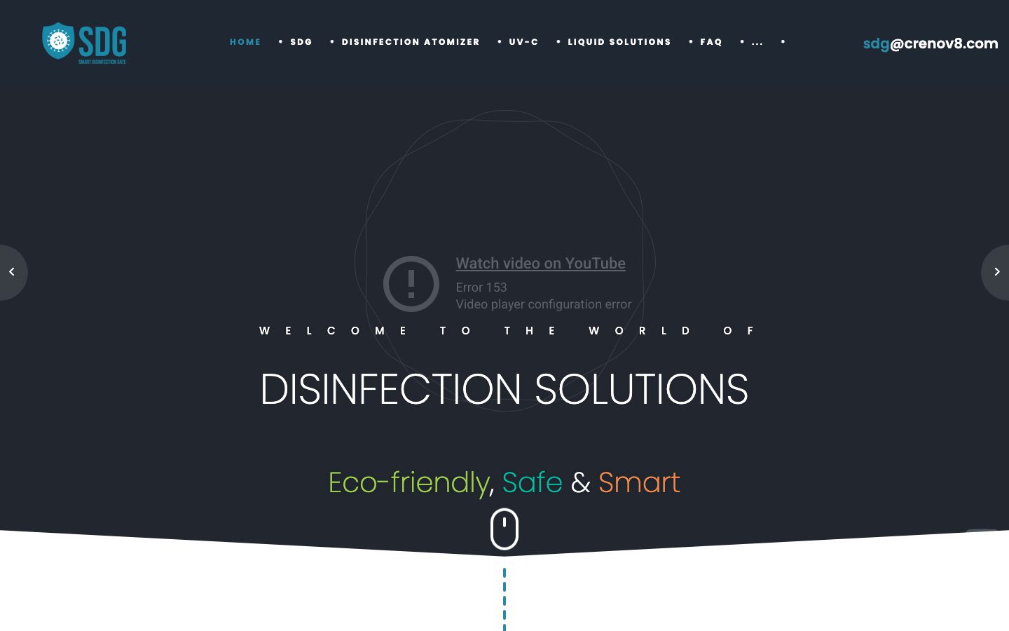 SDG Crenov8 — Corporate / SDG Platform web application homepage screenshot